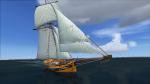 FSX Pilotable Gunboat From The Famous French Corsair Robert Surcouf From 1812